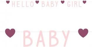 LETTERSLINGER HELLO BABY GIRL ()